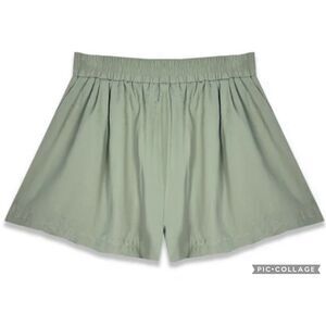 NWOT BURU everyday short in sage stripe XL $82 C49